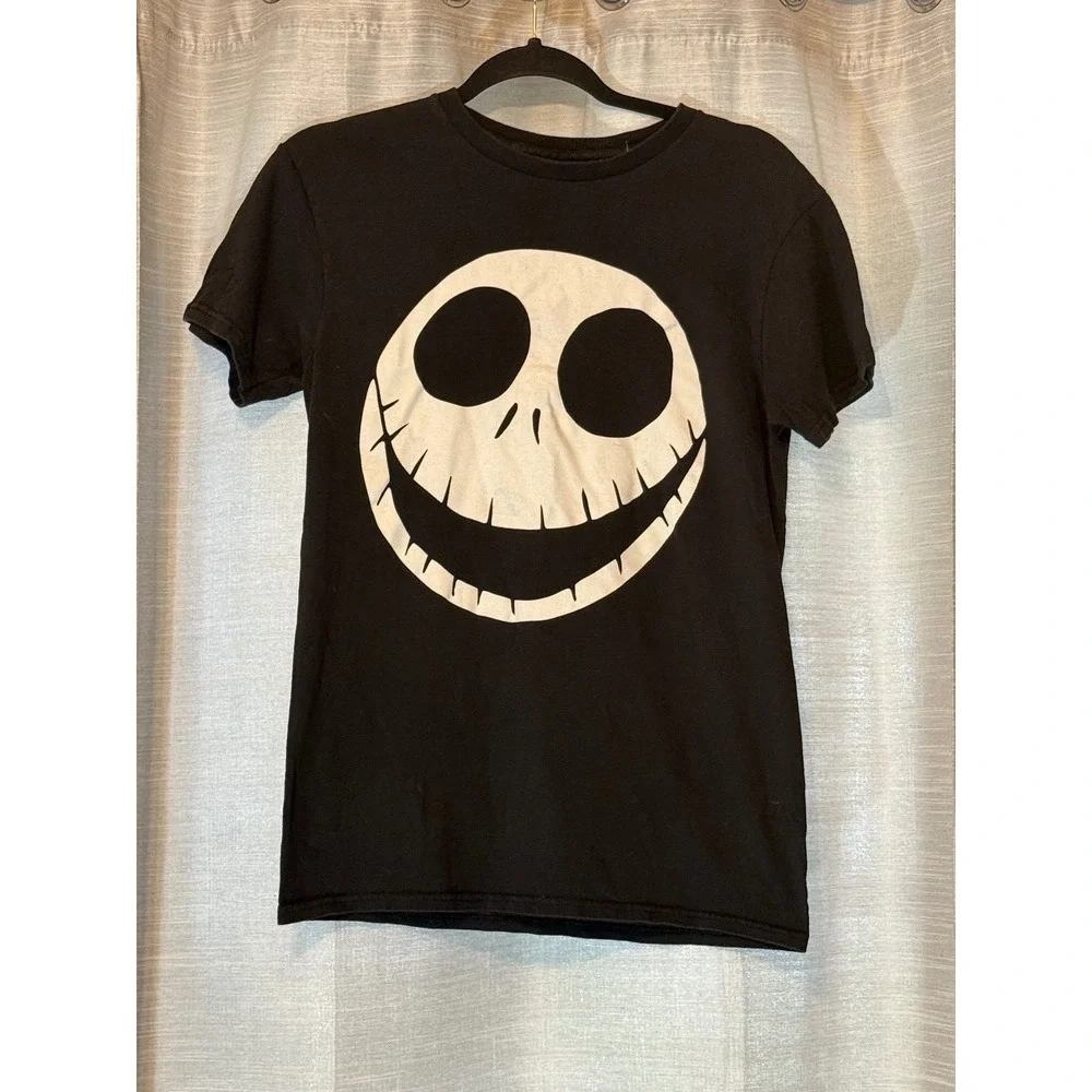 Disney Nightmare Before Christmas Jack Skellington Graphic T-Shirt Black Small